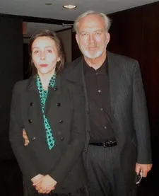 James Keach with moderator Anne-Katrin Titze: "I said okay, we'll meet Glen next week and turned around and looked at everything I could on Alzheimer."